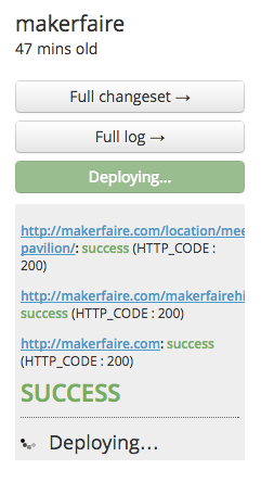 VIP Deploy Status - Deploying