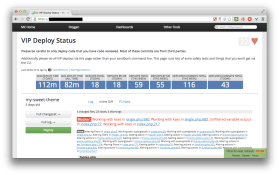 VIP Deploy Status-inline-diff